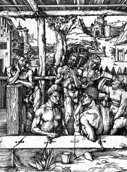 Het mannenbad, ca. 1498
